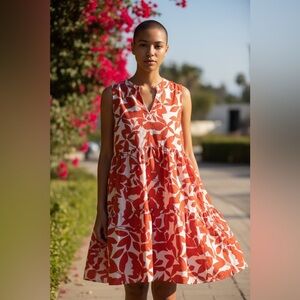 SHEIN Leaf Print Dress